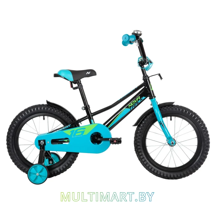 Детский велосипед Novatrack Valiant 163VALIANT.BK22 (черный, 2022)